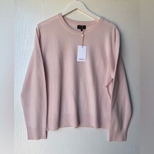 New Quince Mongolian Cashmere Pale Pink Crewneck Sweater Women's Size XL